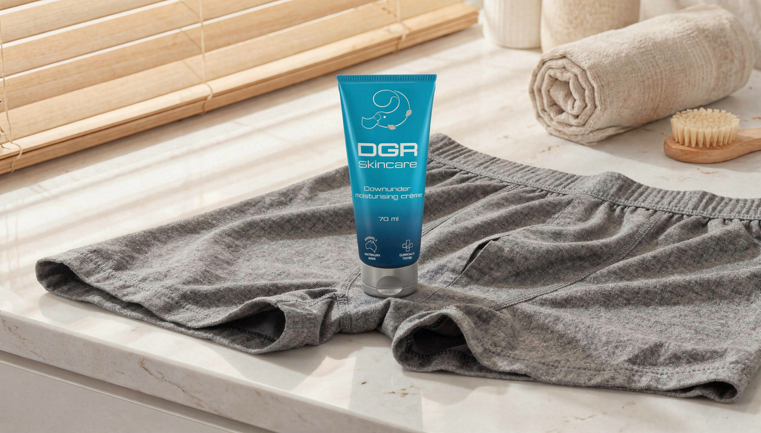 DGR Skincare men’s moisturizing creme for post-manscaping irritation